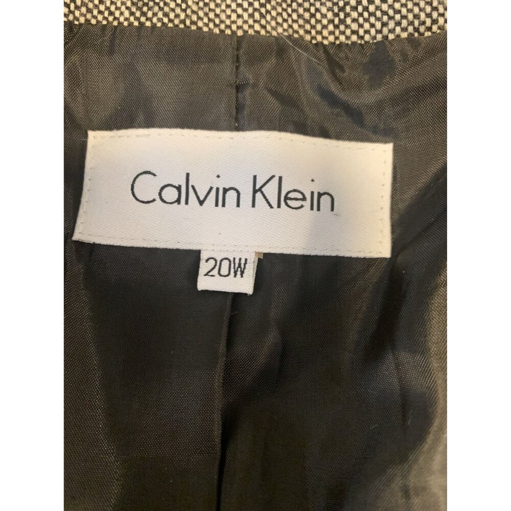 Calvin Klein Gray Tweed Blazer - Picture 3 of 9